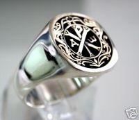 in Silver-from ancient stonework  
design