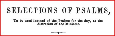 selection of psalms